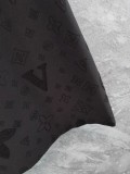 Louis Vuitton Classic Full Embroidered Logo T-shirt Unisex Versatile Round Neck Short Sleeve