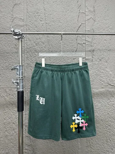 Chrome Hearts Fashion Colorful Leather Cross Shorts Casual Loose Shorts