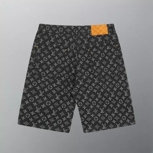 Louis Vuitton New Full Logo Jacquard Denim Shorts