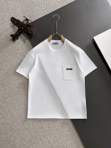 Prada Personalized Embroidered Logo Short Sleeve Couple Casual Versatile T-shirt