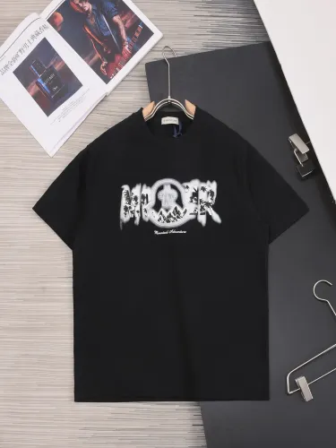 Moncler New Embroidered Foam Logo T-shirt Casual Versatile Short Sleeve