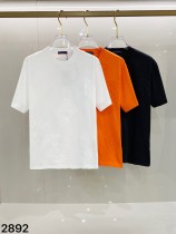 Louis Vuitton New Classic Embroidered Logo Short Sleeve Unisex Casual Round Neck T-shirt