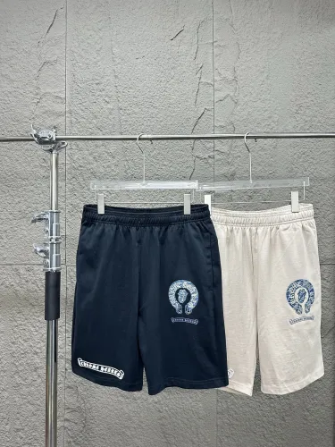 Chrome Hearts Fashion Patch Sanskrit Horseshoe Print Shorts Casual Versatile Shorts