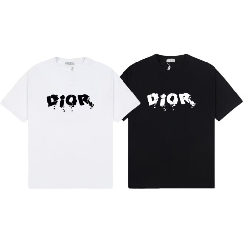 Dior Personalized Logo Printed T-shirt Unisex Casual Versatile Short Sleeve