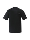 Prada Classic Logo Embroidered Wool Round Neck Short Sleeve