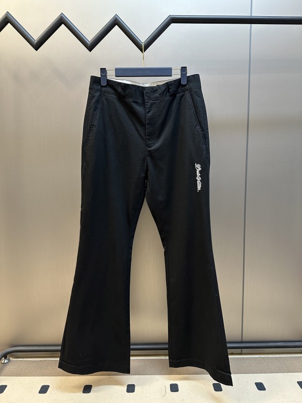 Louis Vuitton Fashion Embroidered Logo Trumpet Casual Pants