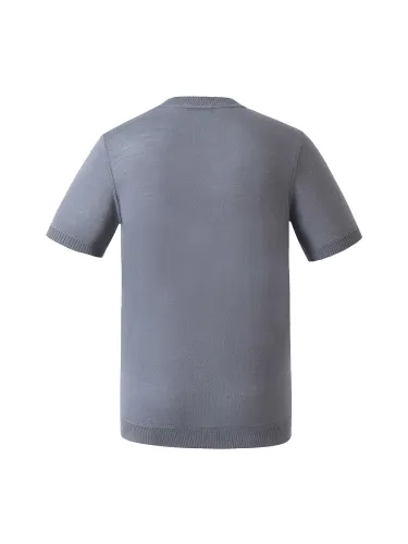 Prada Classic Logo Jacquard Wool Round Neck Short Sleeve
