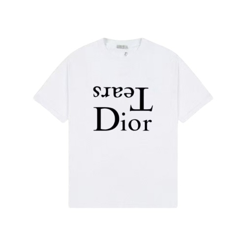 Dior Classic Logo Printed T-shirt Unisex Casual Versatile Short Sleeve