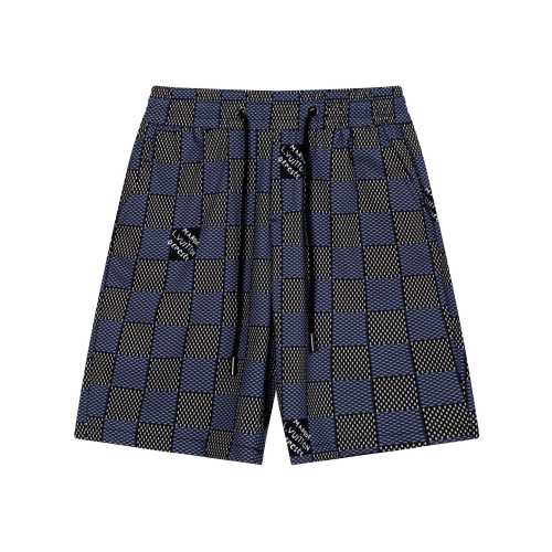 Louis Vuitton New Classic Chess Shorts Quick Drying Beach Shorts