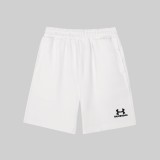 Balenciaga x Under Armour Unisex Classic Embroidered Logo Washed Sports Shorts