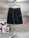 Dior Embroidered Logo Casual Shorts Couple Versatile Drawstring Sports Pants