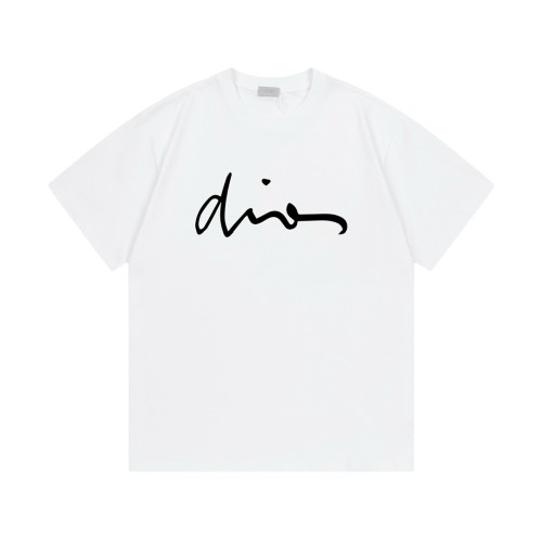 Dior New Classic Art Letter Logo Short Sleeve Casual Loose T-shirt