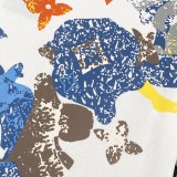 Louis Vuitton New Ink Color Rendering Printed Short Sleeve Round Neck T-shirt