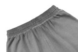 Chrome Hearts Classic Patchwork Embroidered Hardware Cross Washed Cotton Shorts