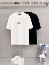 Balenciaga New Classic Embroidered Logo T-shirt Versatile Casual Short Sleeve