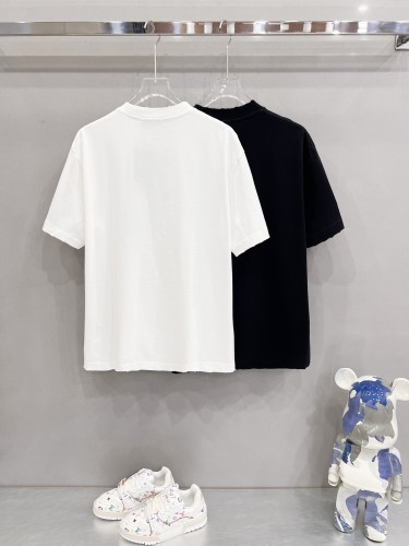 Balenciaga New Classic Embroidered Logo T-shirt Versatile Casual Short Sleeve