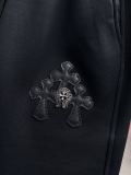 Chrome Hearts New Leather Cross Casual Shorts Couple Versatile Drawstring Sports Pants