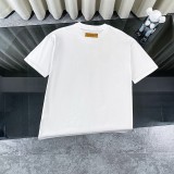 Louis Vuitton New Ink Color Rendering Printed Short Sleeve Round Neck T-shirt