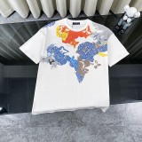 Louis Vuitton New Ink Color Rendering Printed Short Sleeve Round Neck T-shirt