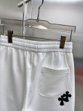 Chrome Hearts New Leather Cross Casual Shorts Couple Versatile Drawstring Sports Pants