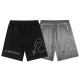Chrome Hearts Classic Hardware Cross Printed Washed Casual Shorts