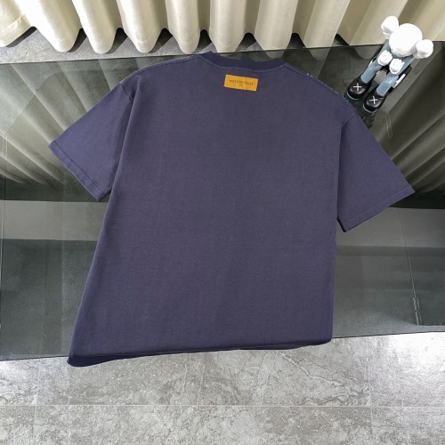Louis Vuitton New Ink Color Rendering Printed Short Sleeve Round Neck T-shirt