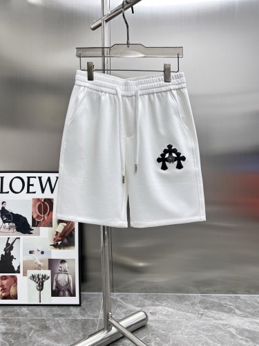 Chrome Hearts New Leather Cross Casual Shorts Couple Versatile Drawstring Sports Pants