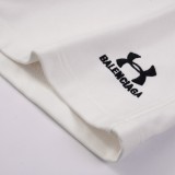 Balenciaga x Under Armour Unisex Classic Embroidered Logo Washed Sports Shorts