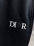 Dior Embroidered Logo Casual Shorts Couple Versatile Drawstring Sports Pants