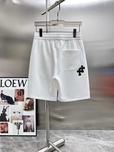 Chrome Hearts New Leather Cross Casual Shorts Couple Versatile Drawstring Sports Pants