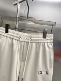 Dior Embroidered Logo Casual Shorts Couple Versatile Drawstring Sports Pants
