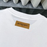 Louis Vuitton New Ink Color Rendering Printed Short Sleeve Round Neck T-shirt