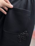 Chrome Hearts New Leather Cross Casual Shorts Couple Versatile Drawstring Sports Pants