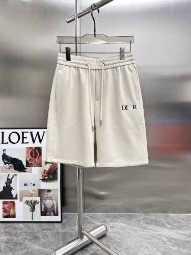 Dior Embroidered Logo Casual Shorts Couple Versatile Drawstring Sports Pants
