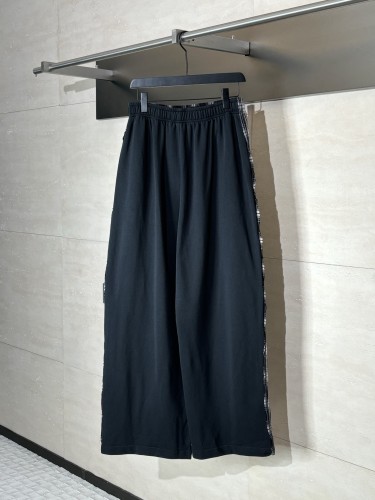 Balenciaga New Fashion Splicing Checkered Casual Pants