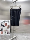 Dior Embroidered Logo Casual Shorts Couple Versatile Drawstring Sports Pants