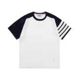 Thom Browne Classic Retro Color Blocked Four Bar Knitted Polo Shirt Set