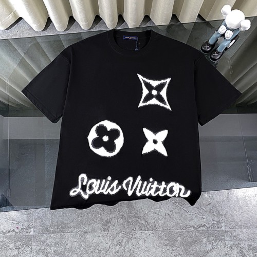 Louis Vuitton New Classic Foam Logo Printed Short Sleeve Casual Round Neck T-shirt