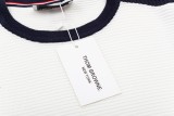 Thom Browne Classic Retro Color Blocked Four Bar Knitted Polo Shirt Set