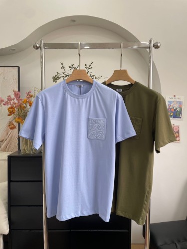 Loewe Classic Embroidered Logo T-shirt Unisex Casual Oversize Short Sleeve