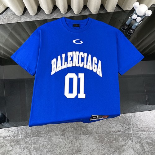 Balenciaga Retro Basketball T-shirt Classic Logo Printed Round Neck Short Sleeve
