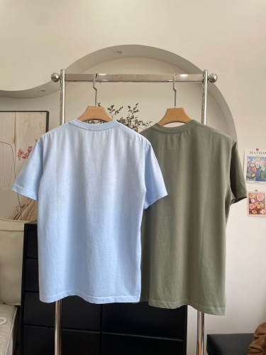 Loewe Classic Towel Embroidered Logo T-shirt Unisex Casual Loose Short Sleeve