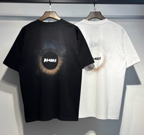 Amiri Classic Logo Printed Short Sleeve Unisex Casual Round Neck T-shirt