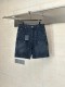 Louis Vuitton New Embossed Logo Denim Shorts Casual Work Pants