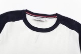 Thom Browne Classic Retro Color Blocked Four Bar Knitted Polo Shirt Set