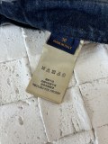 Louis Vuitton New Embossed Logo Denim Shorts Casual Work Pants