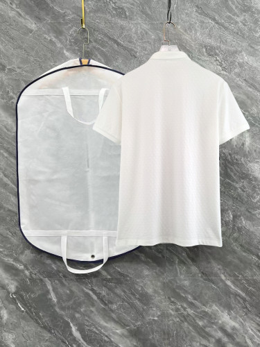 Burberry New Classic War Horse Printed Checkered Casual Collar Short Sleeve