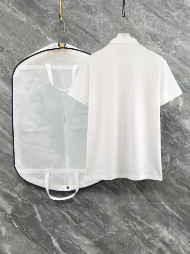 Burberry New Classic War Horse Printed Checkered Casual Collar Short Sleeve