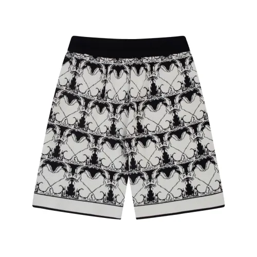 Burberry Classic 3D Jacquard Letter Splicing Casual Knitted Shorts