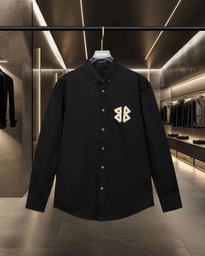 Balenciaga Classic 3D Logo Printed Casual Long Sleeve Shirt